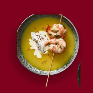 Saffron Multi Cuisine-Prawns Saffron Burmise Soup
