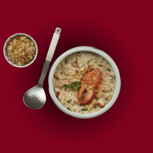 Saffron Multi Cuisine-Prawns Saffron Crispy Rice Soup