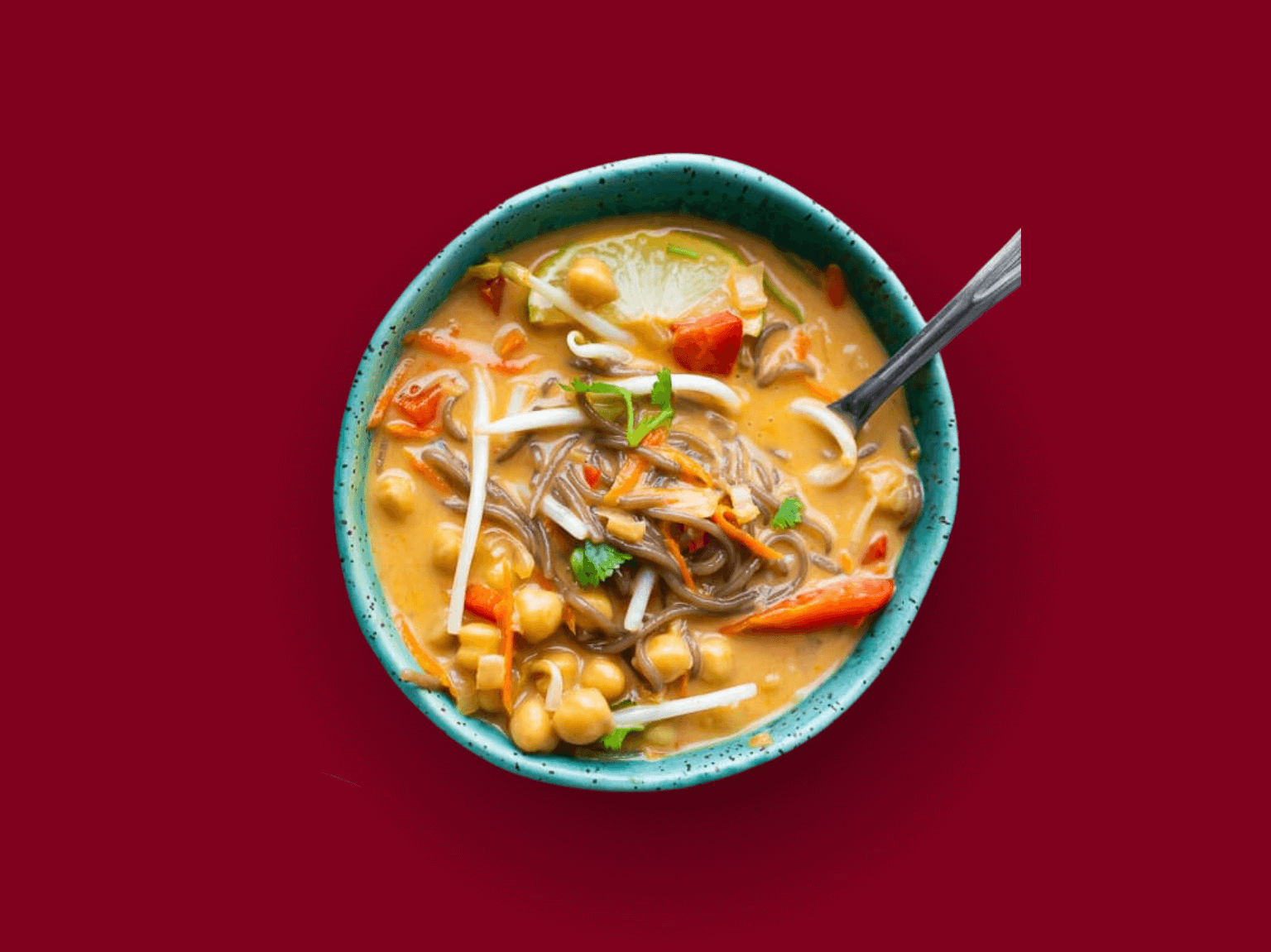 Prawns Saffron Thai Curry Noodles Soup