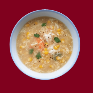 Saffron Multi Cuisine-Prawns Sweet Corn Soup