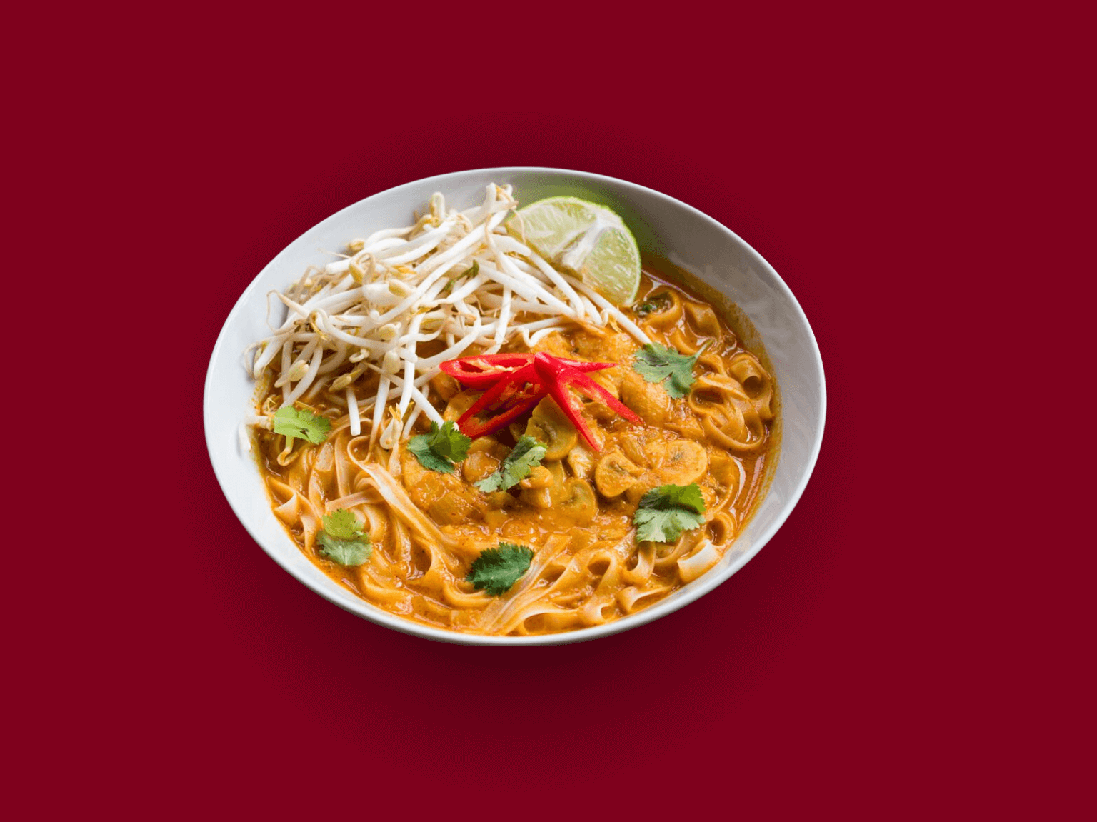 Veg Saffron Thai Curry Noodles Soup