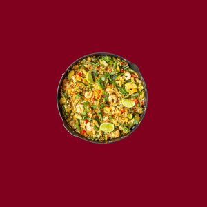 Saffron Multi Cuisine-Burnet Garlic Rice Prawns