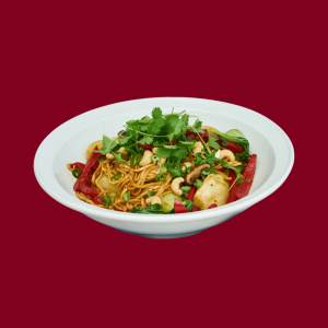 Saffron Multi Cuisine-Pan Fried Noodles With Soy Chilli Sauce