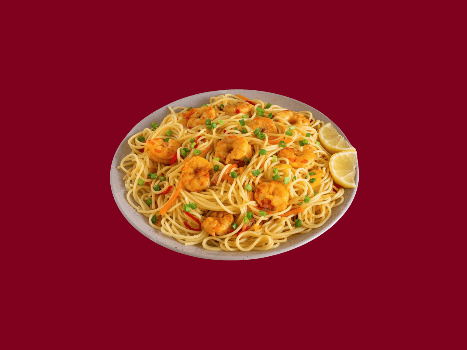 Schezwan Hakka Noodles Prawns