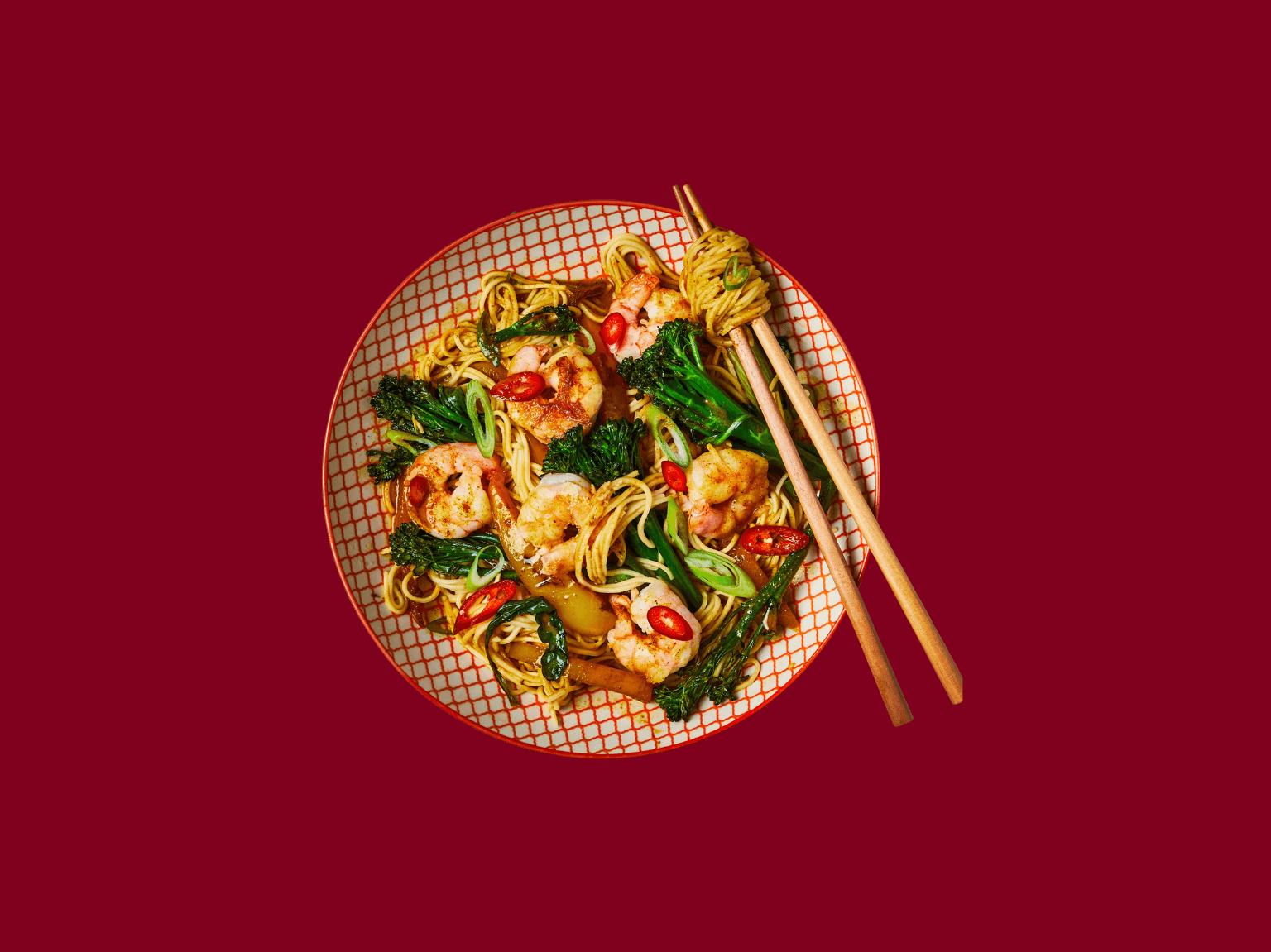 Singapore Noodles Prawns